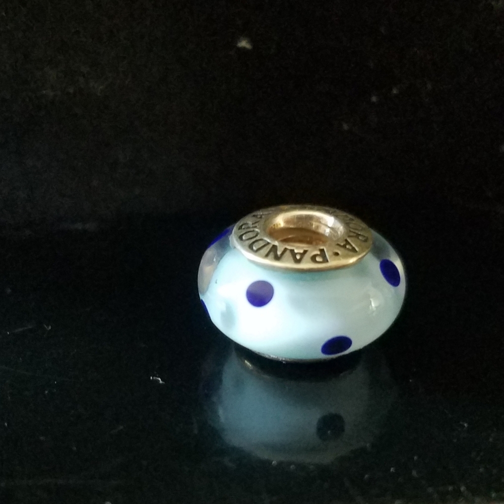 Pandora Charm (blue dot) - Picture 2 of 5